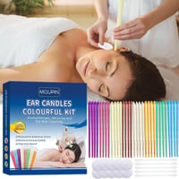 Set 32 Lumânări pentru Urechi MQUPIN - cu 8 Arome, Filtru de Siguranță, 16 Discuri de Protecție și 32 de Bețișoare de Curățare, Conuri Colorate pentru Eliminarea Cerumenului 2