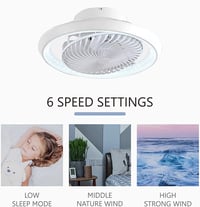 MQW stropni ventilator sa svjetiljkom 72W LED s mogućnošću prigušivanja, bijeli, rotacija 360° — oštećenje na aluminijskom okviru (stanje: vidi 2. sliku) 7