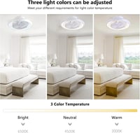 MQW stropni ventilator sa svjetiljkom 72W LED s mogućnošću prigušivanja, bijeli, rotacija 360° — oštećenje na aluminijskom okviru (stanje: vidi 2. sliku) 6