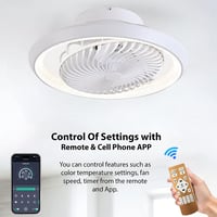 MQW stropni ventilator sa svjetiljkom 72W LED s mogućnošću prigušivanja, bijeli, rotacija 360° — oštećenje na aluminijskom okviru (stanje: vidi 2. sliku) 5