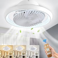 MQW stropni ventilator sa svjetiljkom 72W LED s mogućnošću prigušivanja, bijeli, rotacija 360° — oštećenje na aluminijskom okviru (stanje: vidi 2. sliku) 1