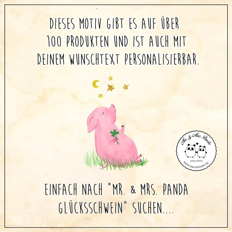 Mr. & Mrs. Panda Képeslap Malac Boldogság Motívum - Sárga Üdvözlőlap Ajándék Szerencsehozó Állatos Vicces Design