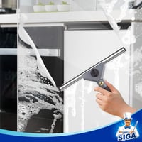 MR.SIGA Háztartási Takarítókészlet 7 Részes - Ablaktisztító Lehúzó, Mikroszálas Törlő, Kefe, Spray Flakon, Tárolódoboz 3