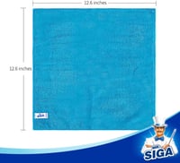MR.SIGA Mikroszálas Törlőkendő Szett 20db - Szuper Nedvszívó, Szöszmentes Tisztítókendő Ablakhoz, Konyhai Használatra, 32x32cm, Többszínű 8