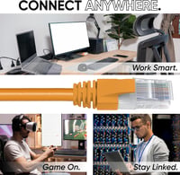 Mr. Tronic 100m Cat 6 Ethernet Hálózati Kábel, Gyors Internet Kapcsolathoz, AWG24, 1 Gbps, 250 MHz, UTP CCA, Narancssárga, Tömeges Kiszerelé 6