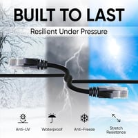 Mr. Tronic Outdoor Cat6 Ethernet Kábel 100m Vízálló RJ45 Csatlakozóval Fekete 4