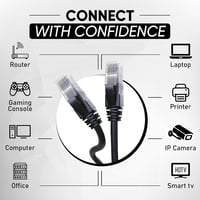 Mr. Tronic Outdoor Cat6 Ethernet Kábel 100m Vízálló RJ45 Csatlakozóval Fekete 5