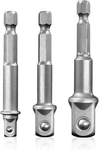 Mr.wintek Dugókulcs Adapter 3 db-os készlet 1/4" 3/8" 1/2" SAE Cr-V fúróhoz 1