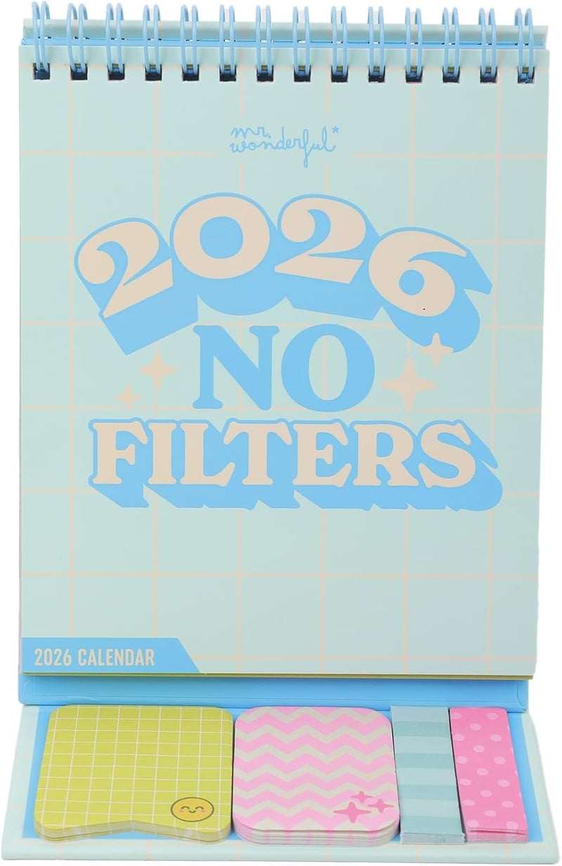 Mr. Wonderful Asztali Naptár 2026 Szűrő Nélkül Kisméretű