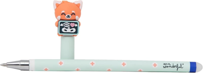 Mr. Wonderful Bo-Bo Radírozható Panda Golyóstoll Kék Tintával 3 Darabos Csomag