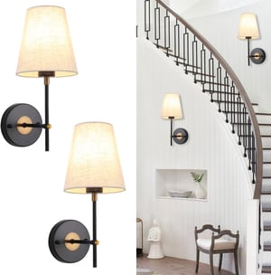 MRHYSWD 2 darabos fali lámpa modern vintage stílusú hálóhoz nappalihoz