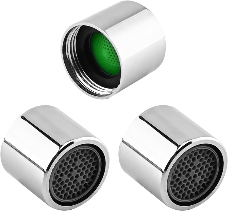 MroMax 18mm Csaptelep Perlátor 3 darabos Univerzális Réz Csapszűrő Fürdőszoba Konyha Mosdó Cserealkatrész