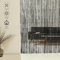 MRTREES Szúnyogháló függöny 100x200 cm fekete ajtóra és erkélyre 6
