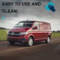 MRWiZMS VW T5 T6 Hővédő Szőnyeg Szélvédő Alumínium Fleece UV Védelem 8 Részes 7