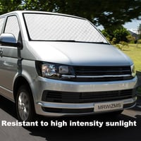 MRWiZMS VW T5 T6 Hővédő Szőnyeg Szélvédő Alumínium Fleece UV Védelem 8 Részes 5