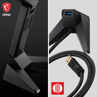 Trojpásmový USB adaptér MSI AXE5400 WiFi 6E – 5400 Mbps, 6 GHz/5 GHz/2,4 GHz, MU-MIMO, Beamforming, WPA3, nastaviteľná anténa, s podstavcom 9