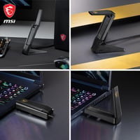 Trojpásmový USB adaptér MSI AXE5400 WiFi 6E – 5400 Mbps, 6 GHz/5 GHz/2,4 GHz, MU-MIMO, Beamforming, WPA3, nastaviteľná anténa, s podstavcom 8