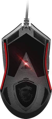 MSI Clutch GM08 Vezetékes Gamer Egér 4200 DPI RGB Világítás - GM08, Wired 6