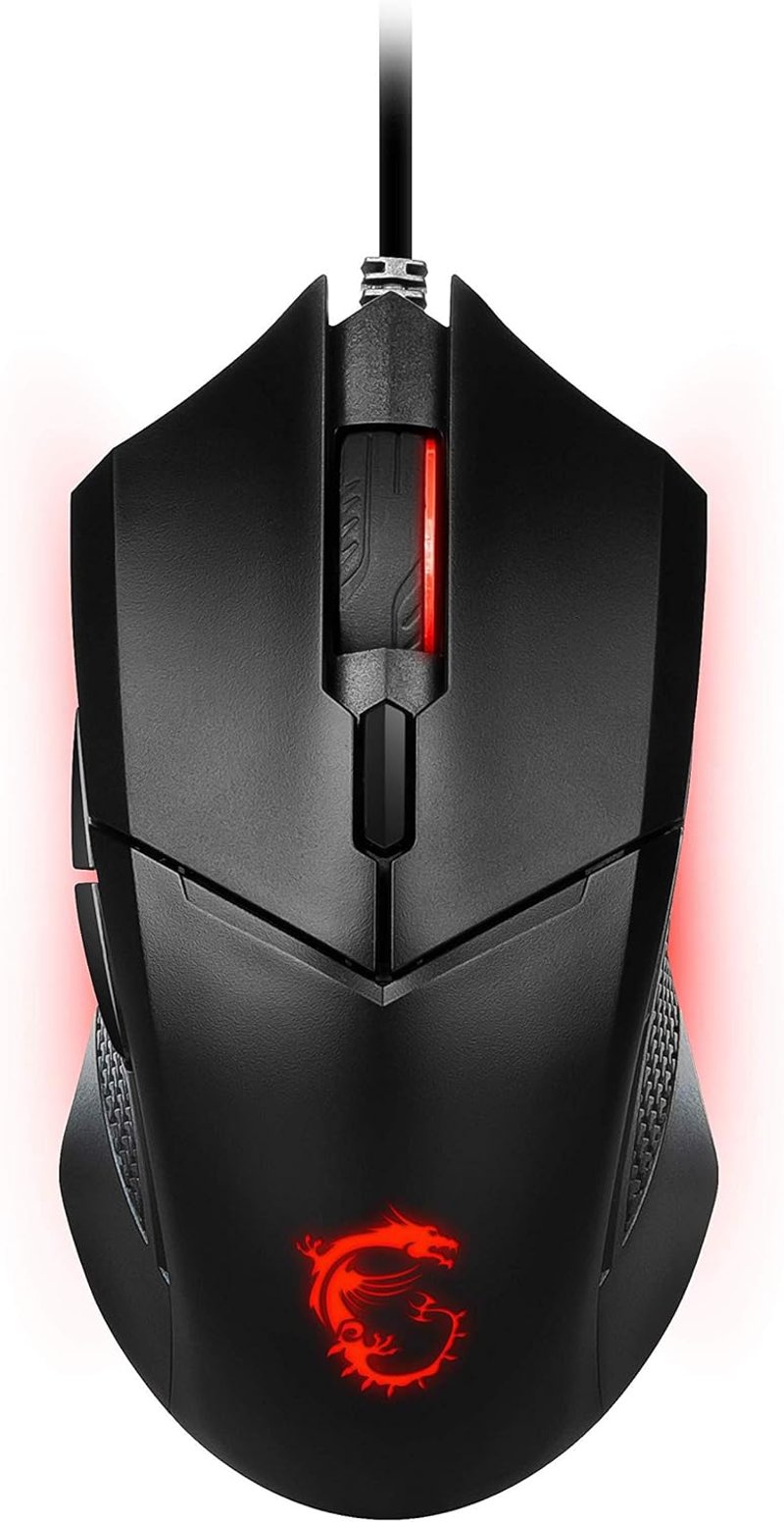 MSI Clutch GM08 Vezetékes Gamer Egér 4200 DPI RGB Világítás - GM08, Wired