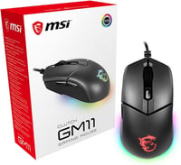 MSI Clutch GM11 Vezetékes Gamer Egér PAW-3325 Szenzor, 400-5000 DPI, RGB - GM11, Wired 3