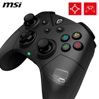 Bezdrôtový herný ovládač MSI Force GC300 pre PC – 2,4 GHz a Bluetooth, káblové/bezdrôtové pripojenie, 600 mAh Li-ion batéria, vymeniteľný D-pad, dva vibračné motorčeky 5