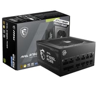MSI MAG A750GL Napajanje 750W 80 Plus Gold Potpuno modularno ATX 3.0 PCIe 5.0 podrška 120mm FDB ventilator crni ravni kabeli 1