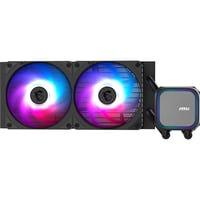 MSI MAG CORELIQUID A13 240 AIO CPU vodné chladenie – Kompletné pokrytie CPU, radiátor so split-flow technológiou, ventilátor CycloBlade 7, ARGB, rifle ložisko, 240 1