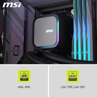 MSI MAG CORELIQUID A13 240 AIO CPU vodné chladenie – Kompletné pokrytie CPU, radiátor so split-flow technológiou, ventilátor CycloBlade 7, ARGB, rifle ložisko, 240 7