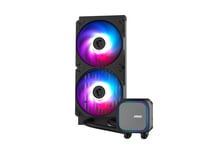 MSI MAG CORELIQUID A13 240 AIO CPU vodné chladenie – Kompletné pokrytie CPU, radiátor so split-flow technológiou, ventilátor CycloBlade 7, ARGB, rifle ložisko, 240 4