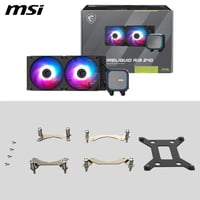MSI MAG CORELIQUID A13 240 AIO CPU vodné chladenie – Kompletné pokrytie CPU, radiátor so split-flow technológiou, ventilátor CycloBlade 7, ARGB, rifle ložisko, 240 8