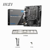 Základná doska MSI PRO H610M-E DDR4, Micro-ATX, Intel 12.-14. gen. LGA 1700, DDR4 3200MHz, PCIe 4.0 x16, M.2 Gen3, USB 3.2, 1G LAN, HDMI, VGA 7