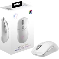 Bezdrôtová herná myš MSI Versa 300 biela, 8000 DPI, RGB, mikrospínače Kailh s výdržou 30 miliónov+ kliknutí, 6 tlačidiel, 50-hodinová výdrž batérie, odozva 1 ms 1