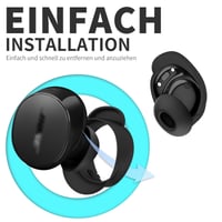 Silikónové nástavce Msilte pre slúchadlá Bose QuietComfort Earbuds, 3 páry, veľkosť S/M/L, vodoodolné a protišmykové, čierne 3
