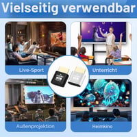 MSMXCS 4K bezdrôtový HDMI streaming adaptér, 2 kusy – Zrkadlový adaptér pre TV/PC/mobilné zariadenia, Plug and Play Smart Media prijímač, Ultra HD prenos 7