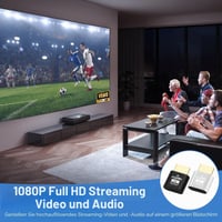 MSMXCS 4K bezdrôtový HDMI streaming adaptér, 2 kusy – Zrkadlový adaptér pre TV/PC/mobilné zariadenia, Plug and Play Smart Media prijímač, Ultra HD prenos 5
