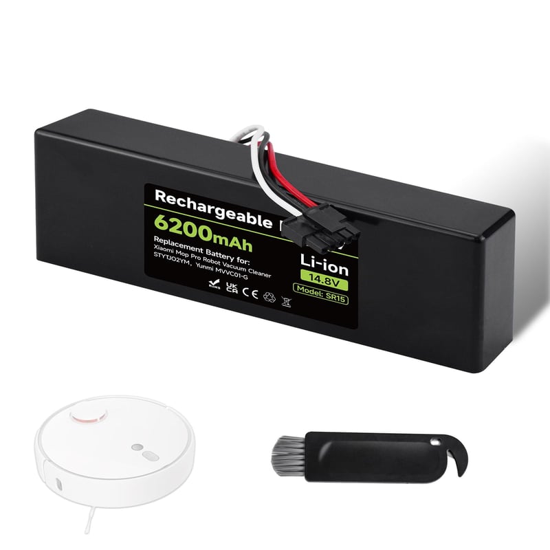 Baterie de schimb Mspalocell 6200 mAh 14.8V pentru aspirator robot Xiaomi Mop, Mop 2s, Mop Pro - Acumulator Li-Ion STYTJ02YM