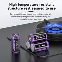 Mspalocell USB-C Újratölthető D Elem Akkumulátor 8800 mAh 1.5V Gyorstöltő Lítium Elem Töltőkábellel 4 Darabos Csomag 6