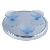 MSV kozmetičko ogledalo s vakuumskim pričvršćivanjem, povećanje 5x - srebrno, promjer 17 cm 2