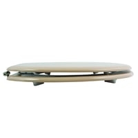 Capac WC MSV CLÉO din MDF – Balamale din oțel inoxidabil – Suprafață lucioasă – Ø 370 x 450 mm – Bej – Capac de toaletă ușor de montat și de curățat 3