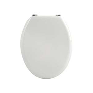 MSV Cléo MDF WC daska s nehrđajućim šarkama, bijela, 370 x 450 mm, jednostavna za čišćenje