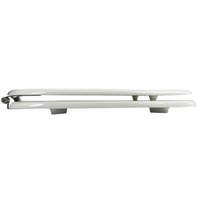 WC doska MSV Cléo z MDF s pántmi z nehrdzavejúcej ocele, biela, 370 x 450 mm, ľahko čistiteľná 4