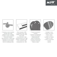 MSV CLÉO WC-ülőke MDF matt bazsalikomzöld rozsdamentes acél zsanérokkal lassú záródással 370x450 mm 5