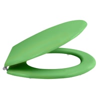 MSV CLÉO WC-ülőke MDF matt bazsalikomzöld rozsdamentes acél zsanérokkal lassú záródással 370x450 mm 4
