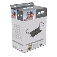 MSV Scaun de cadă extensibil, capacitate 150 kg, aluminiu/plastic, antracit, 55-70 x 18 x 26 cm 8