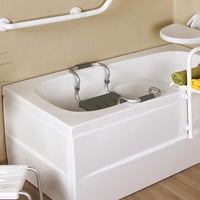MSV Scaun de cadă extensibil, capacitate 150 kg, aluminiu/plastic, antracit, 55-70 x 18 x 26 cm 4