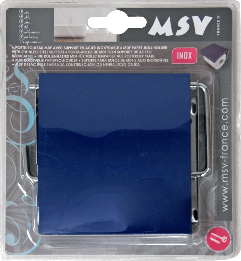 MSV Polisztirol WC papír tartó sötétkék 30x20x15 cm - Blue
