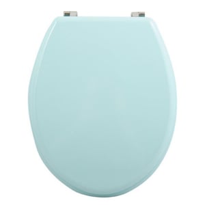 MSV WC daska s MDF poklopcem – Pastelno zelena, u obliku srca – Šarke od nehrđajućeg čelika – 43x37x5 cm – Protuklizna – Za standardne WC školjke