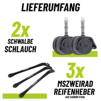 Duša na bicykel MSZweirad Schwalbe AV19-27.5, 28/29 palcov, 40 mm AV ventil, balenie 2 ks 4