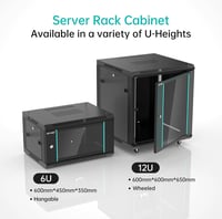 MT-VIKI 6HE 19" Hálózati Szekrény 350x600x450mm 50kg Teherbírás 6