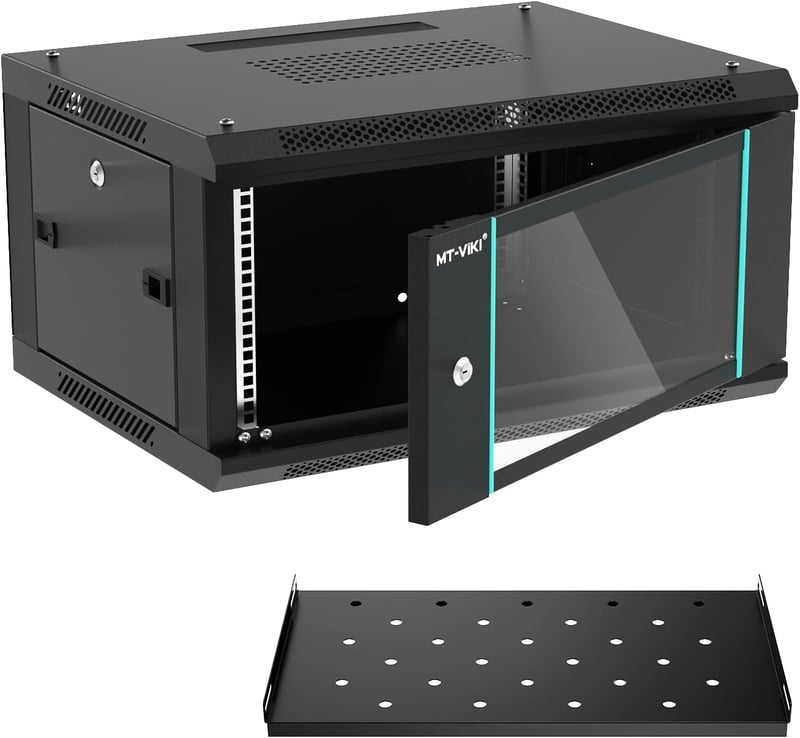 MT-VIKI 6HE 19" Hálózati Szekrény 350x600x450mm 50kg Teherbírás